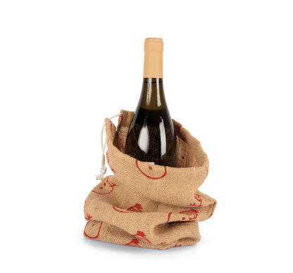 KI0726 - BOTTLE CARRIER WITH CHRISTMAS PATTERNS