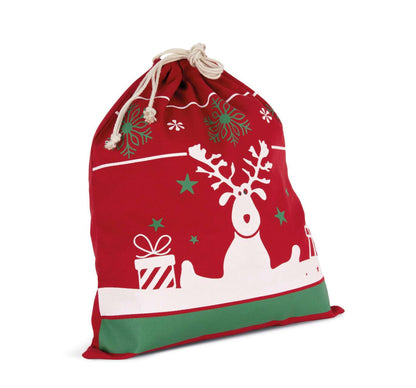 KI0735 - DRAWSTRING BAG WITH CHRISTMAS PATTERNS