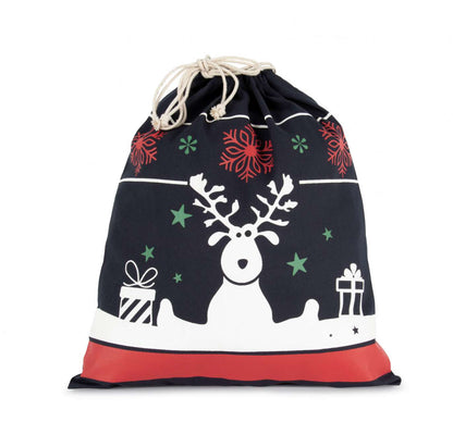 KI0735 - DRAWSTRING BAG WITH CHRISTMAS PATTERNS