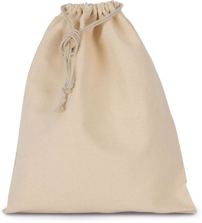 KI0747 - COTTON BAG WITH DRAWCORD CLOSURE - LARGE SIZE