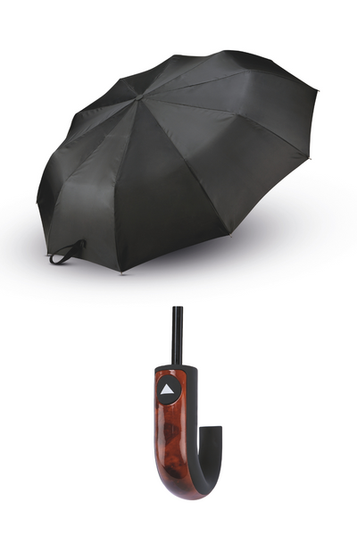 KI2013 - CLASSIC J HANDLE FOLDABLE UMBRELLA