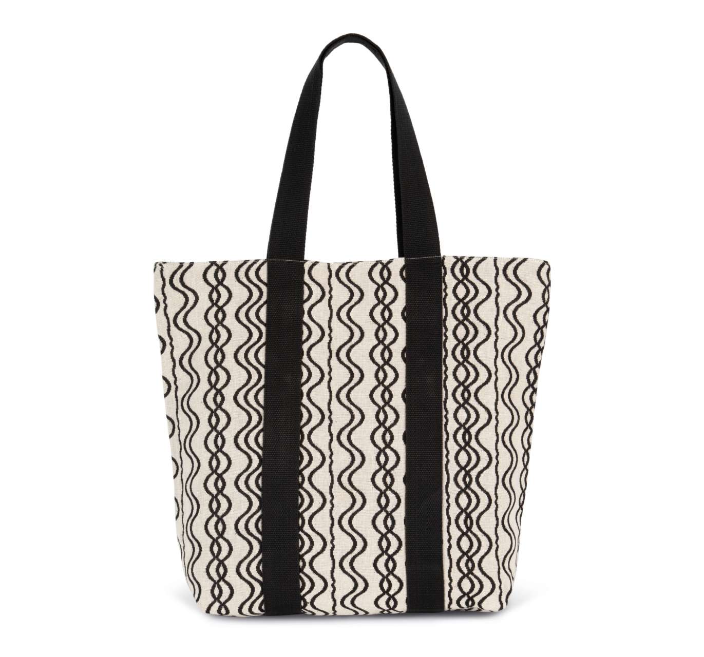 KI5212 - RECYCLED SHOPPING BAG - WAVY PATTERN