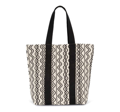 KI5212 - RECYCLED SHOPPING BAG - WAVY PATTERN