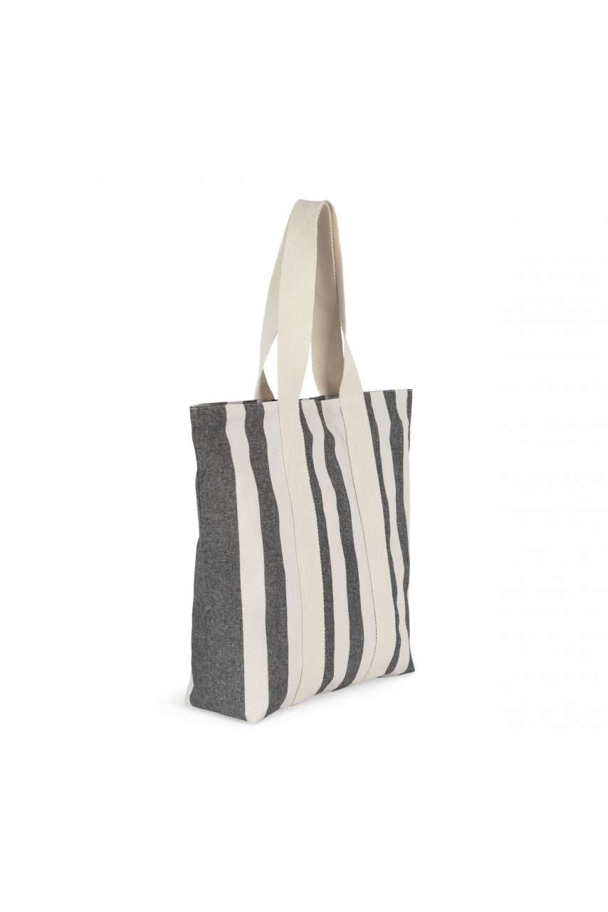KI5213 - RECYCLED SHOPPING BAG - STRIPED PATTERN