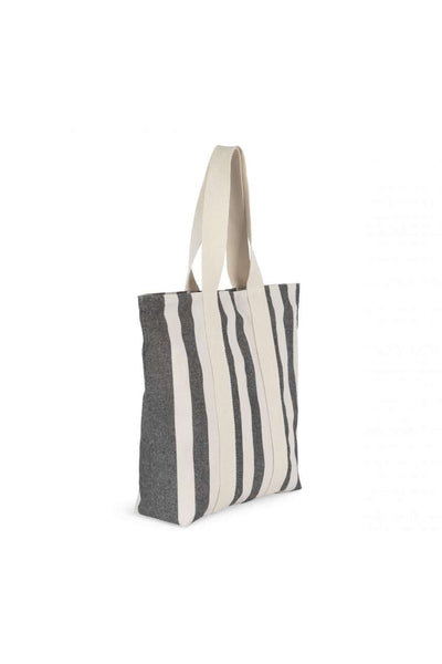 KI5213 - RECYCLED SHOPPING BAG - STRIPED PATTERN