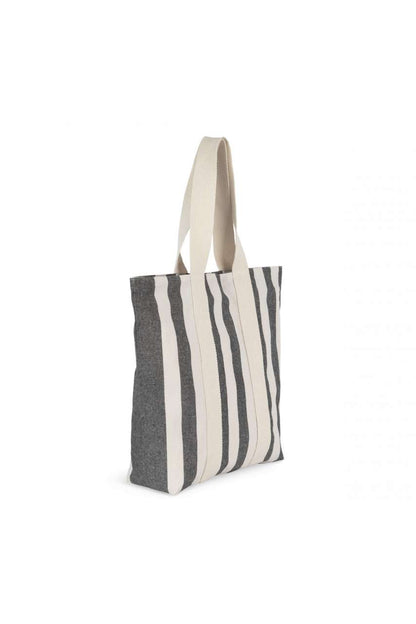KI5213 - RECYCLED SHOPPING BAG - STRIPED PATTERN