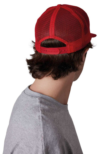 KP113 - TRUCKER FLAT PEAK CAP - 6 PANELS