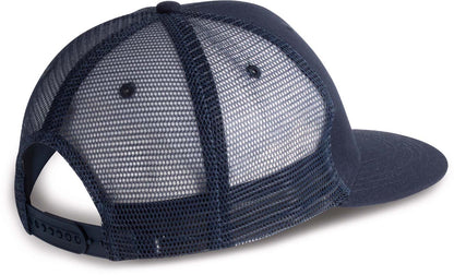 KP113 - TRUCKER FLAT PEAK CAP - 6 PANELS