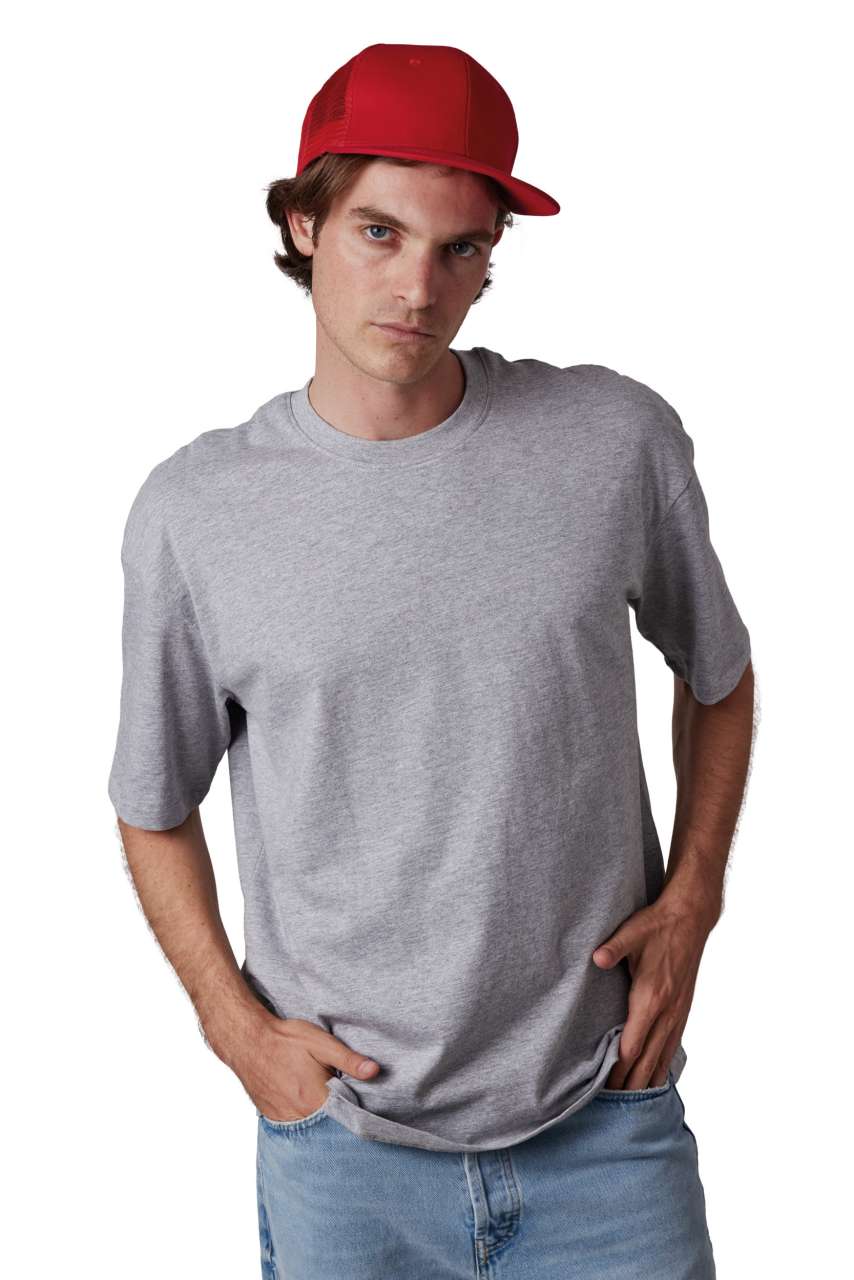 KP113 - TRUCKER FLAT PEAK CAP - 6 PANELS