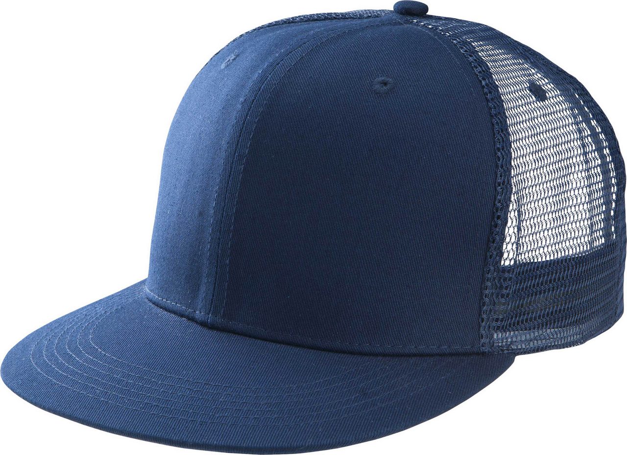 KP113 - TRUCKER FLAT PEAK CAP - 6 PANELS
