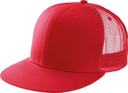 KP113 - TRUCKER FLAT PEAK CAP - 6 PANELS