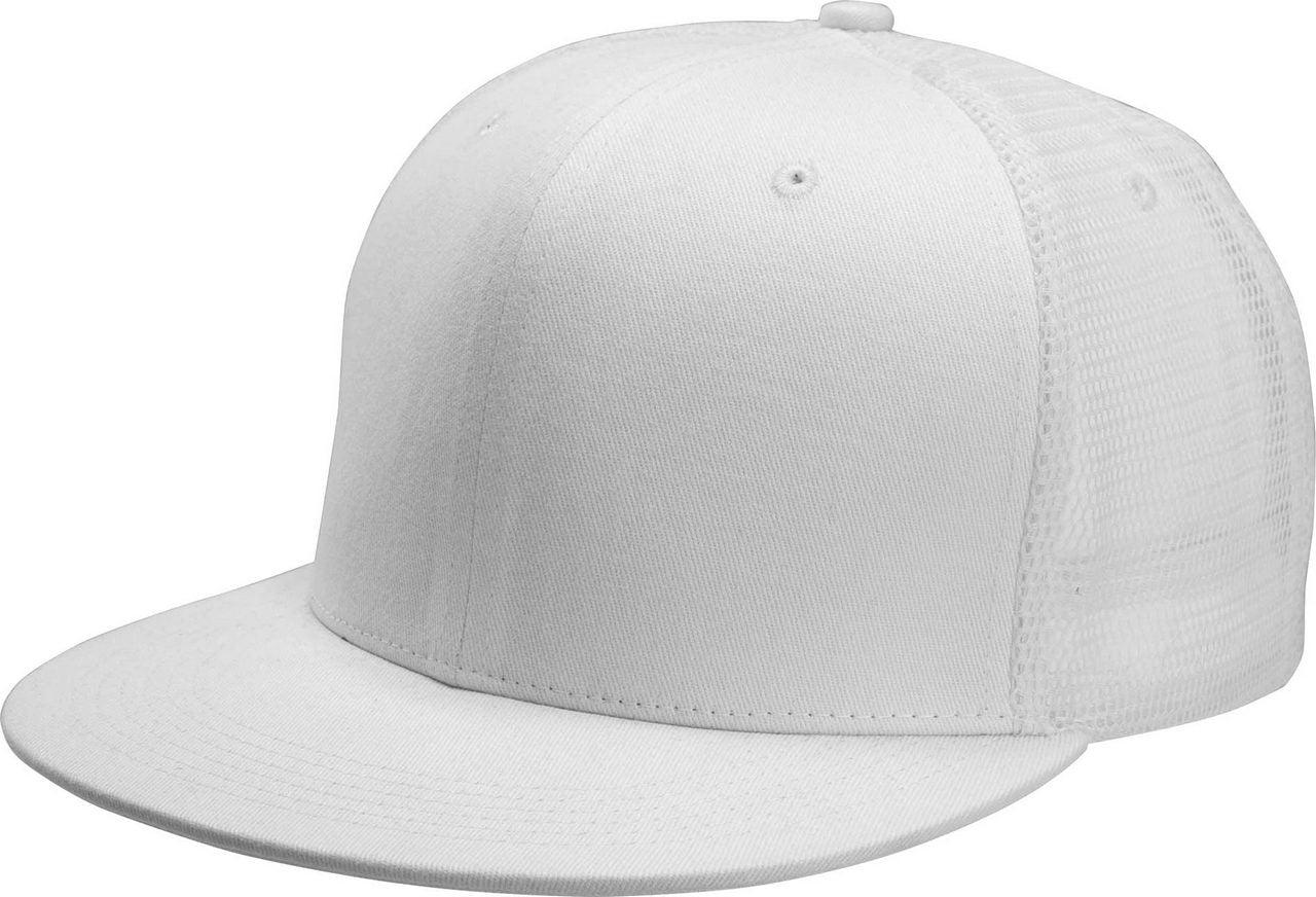 KP113 - TRUCKER FLAT PEAK CAP - 6 PANELS