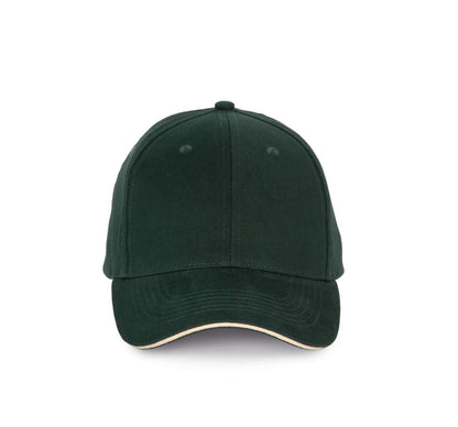 KP185 - CAP WITH CONTRASTING SANDWICH PEAK - 6 PANELS