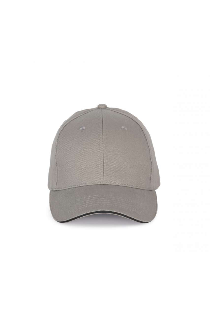 KP185 - CAP WITH CONTRASTING SANDWICH PEAK - 6 PANELS