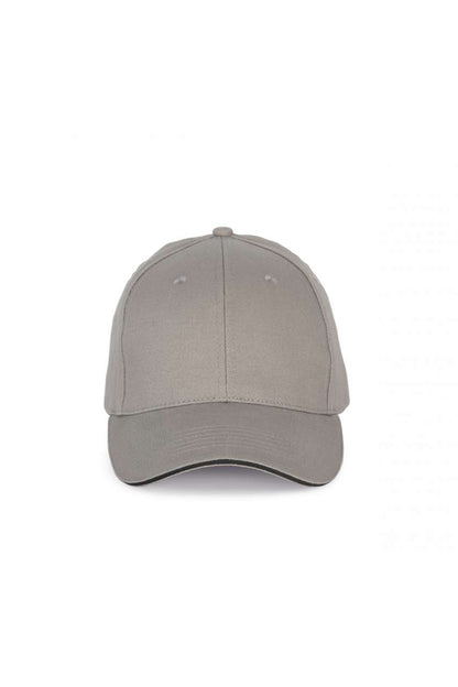 KP185 - CAP WITH CONTRASTING SANDWICH PEAK - 6 PANELS