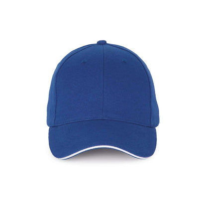 KP185 - CAP WITH CONTRASTING SANDWICH PEAK - 6 PANELS