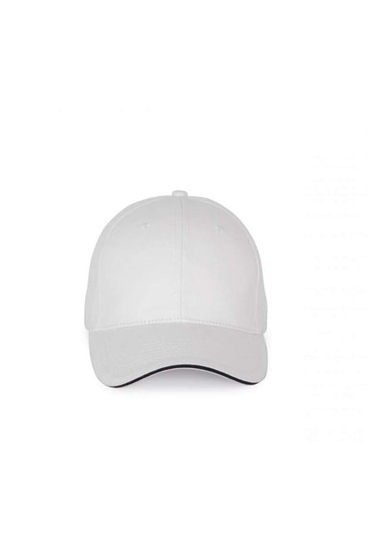 KP185 - CAP WITH CONTRASTING SANDWICH PEAK - 6 PANELS