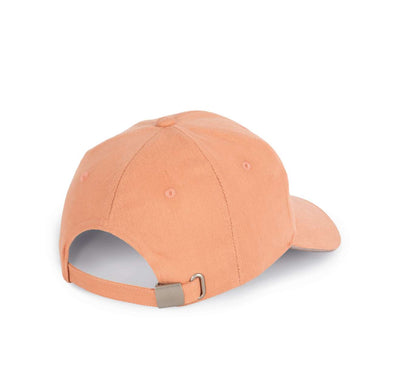 KP198 - CAP IN ORGANIC COTTON WITH CONTRASTING SANDWICH PEAK - 6 PANELS