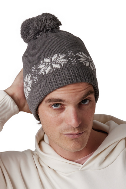 KP540 - FAIR ISLE KNIT BEANIE