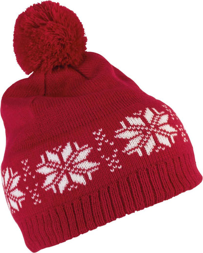 KP540 - FAIR ISLE KNIT BEANIE