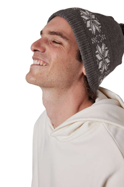 KP540 - FAIR ISLE KNIT BEANIE