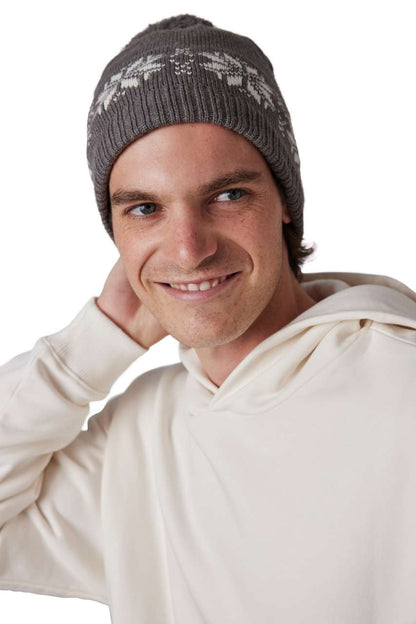 KP540 - FAIR ISLE KNIT BEANIE