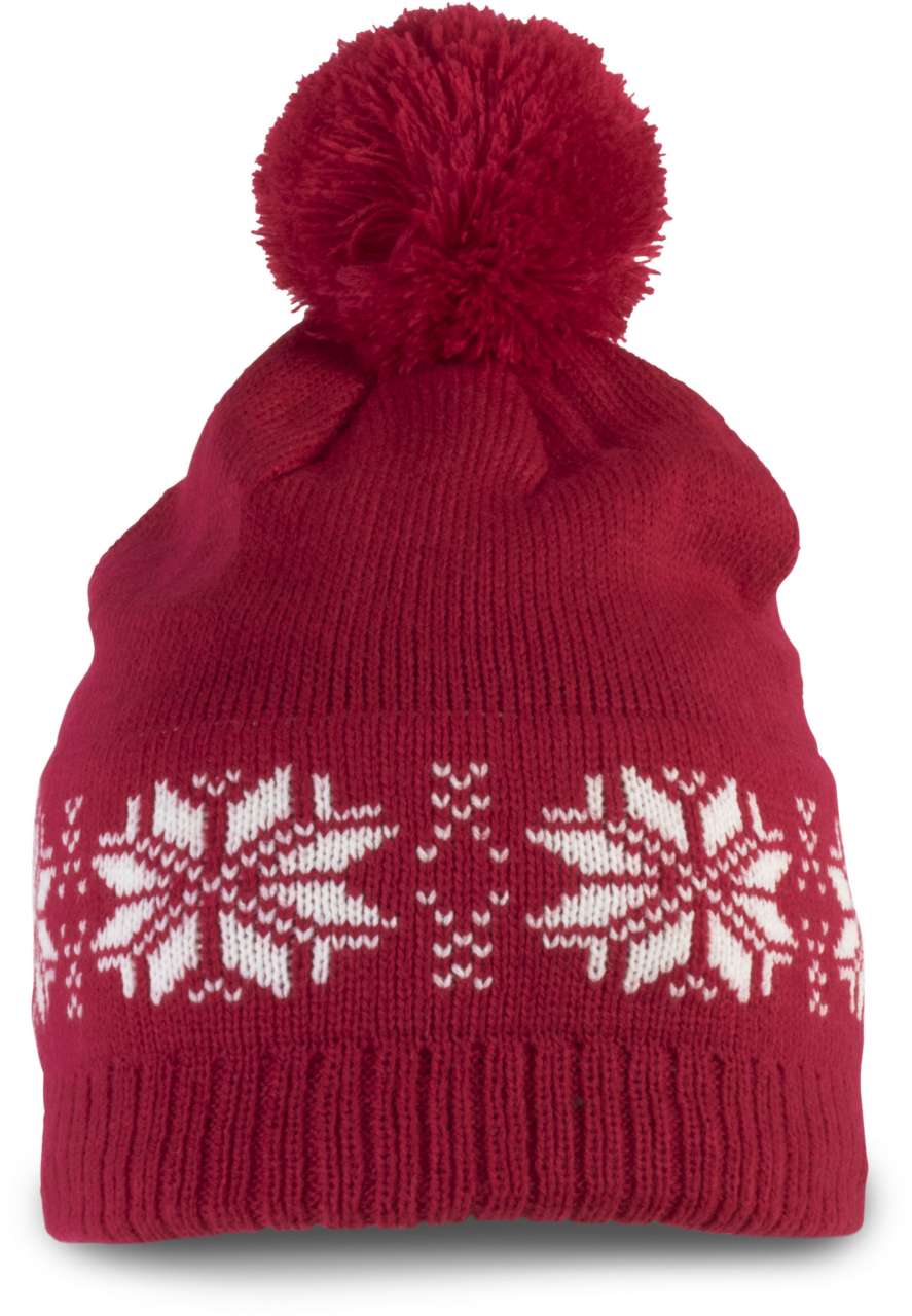 KP540 - FAIR ISLE KNIT BEANIE