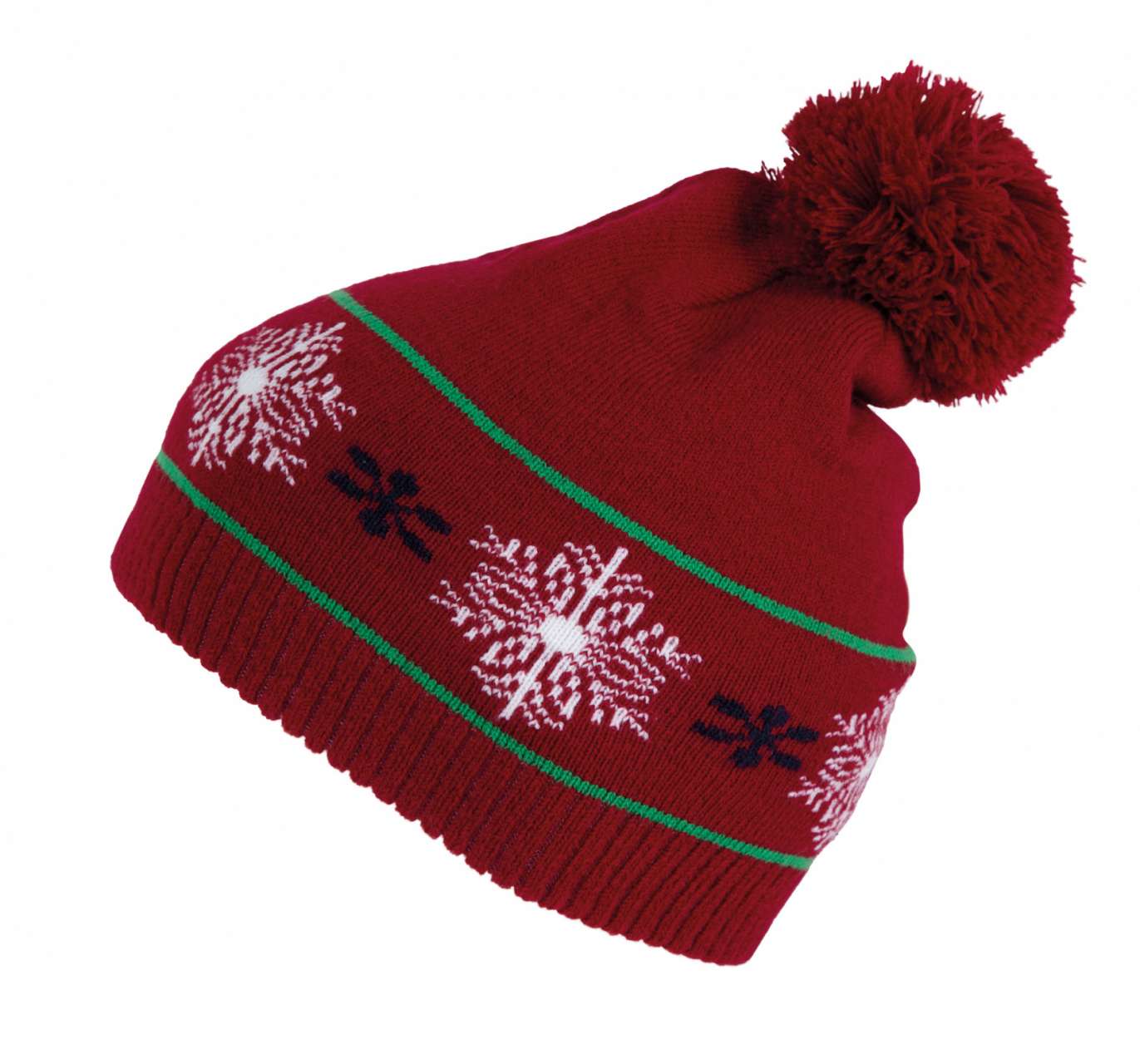 KP558 - BEANIE WITH CHRISTMAS PATTERNS