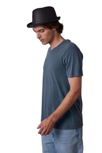 KP612 - RETRO PANAMA - STYLE STRAW HAT