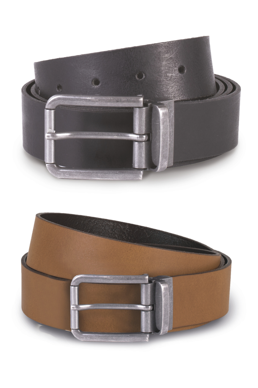 KP812 - RAW EDGE LEATHER BELT - 35MM