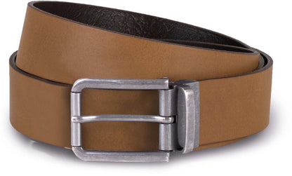 KP812 - RAW EDGE LEATHER BELT - 35MM