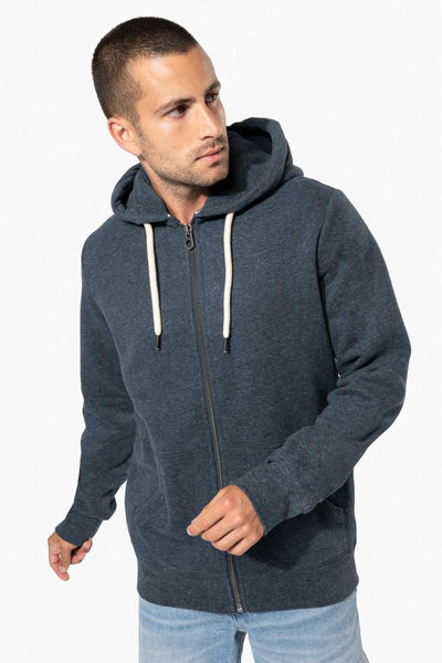 KV2306 - MEN’S VINTAGE ZIPPED HOODED SWEATSHIRT