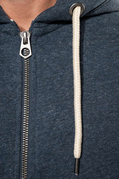 KV2306 - MEN’S VINTAGE ZIPPED HOODED SWEATSHIRT