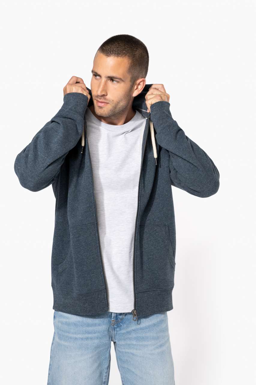 KV2306 - MEN’S VINTAGE ZIPPED HOODED SWEATSHIRT
