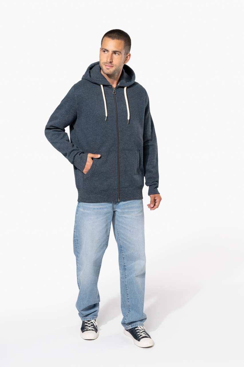 KV2306 - MEN’S VINTAGE ZIPPED HOODED SWEATSHIRT