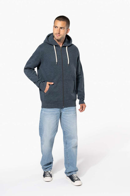 KV2306 - MEN’S VINTAGE ZIPPED HOODED SWEATSHIRT