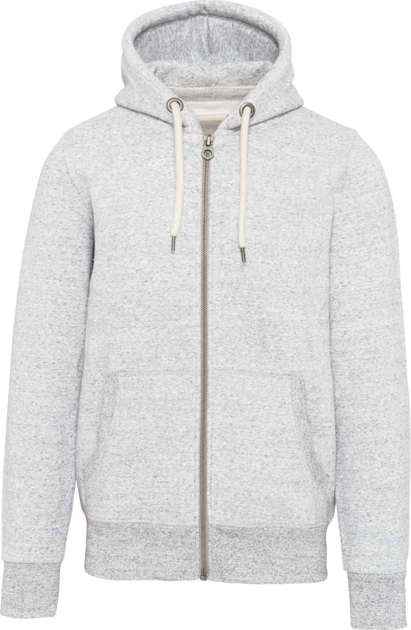 KV2306 - MEN’S VINTAGE ZIPPED HOODED SWEATSHIRT