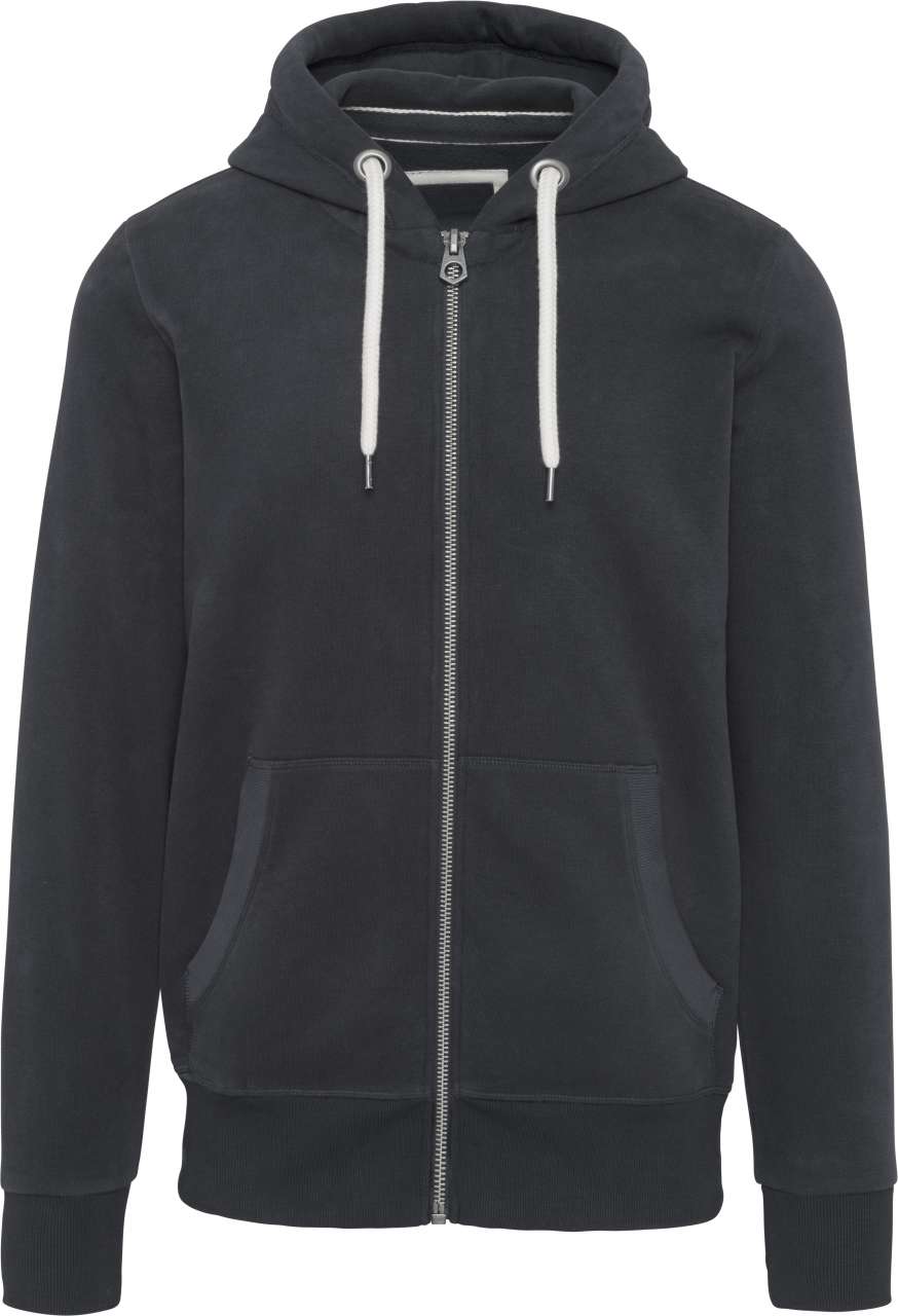 KV2306 - MEN’S VINTAGE ZIPPED HOODED SWEATSHIRT