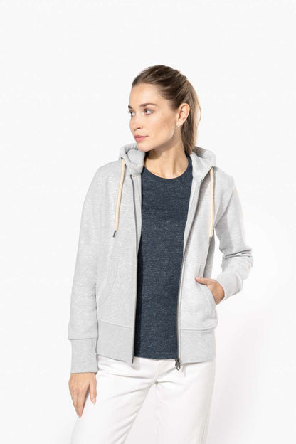 KV2307 - LADIES' VINTAGE ZIPPED HOODED SWEATSHIRT