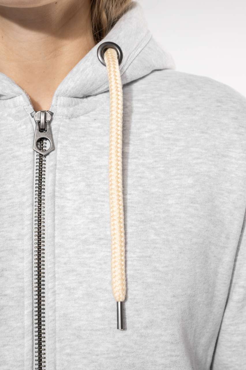 KV2307 - LADIES' VINTAGE ZIPPED HOODED SWEATSHIRT