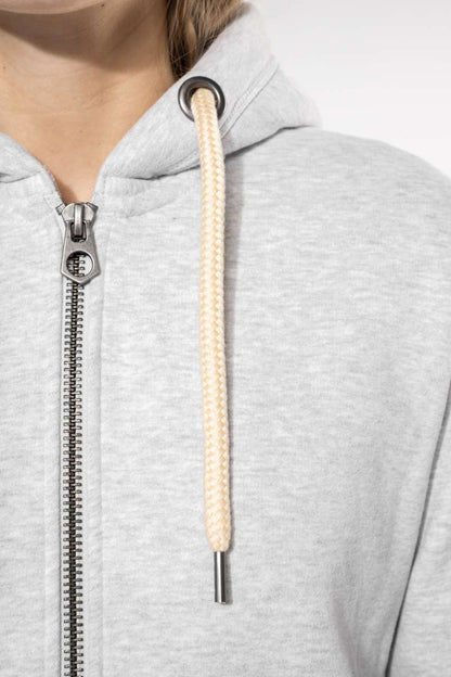 KV2307 - LADIES' VINTAGE ZIPPED HOODED SWEATSHIRT