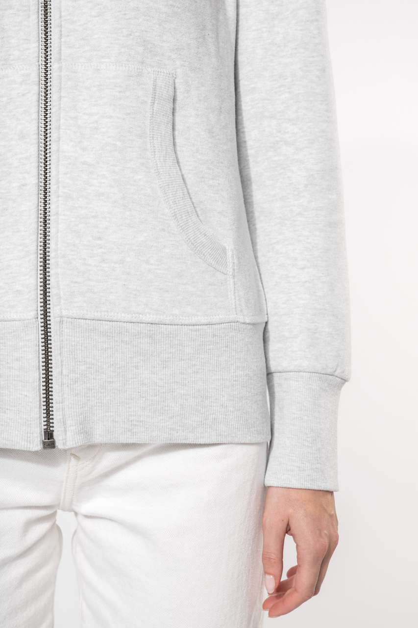 KV2307 - LADIES' VINTAGE ZIPPED HOODED SWEATSHIRT