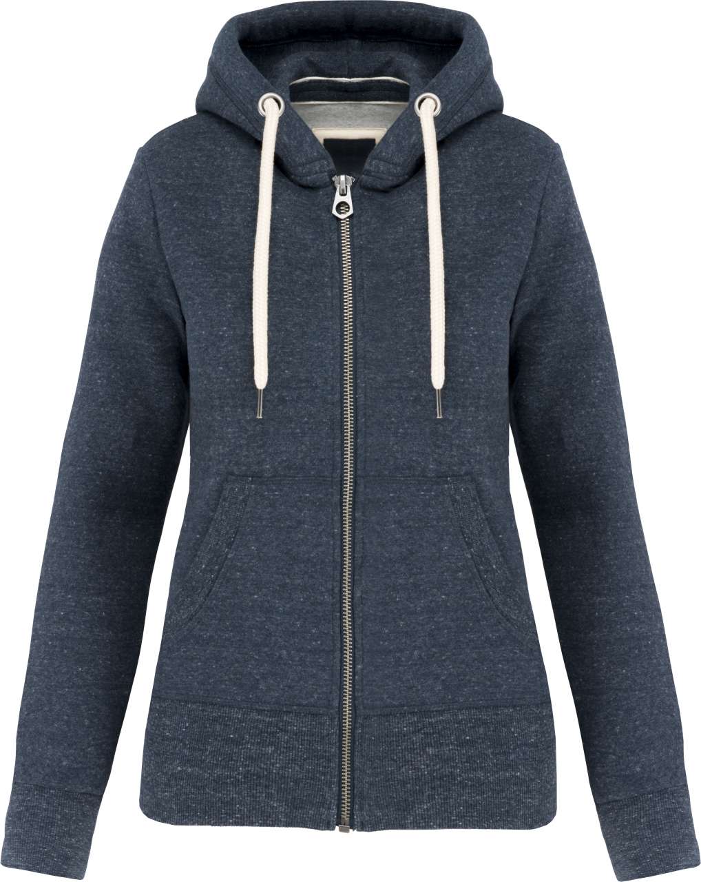 KV2307 - LADIES' VINTAGE ZIPPED HOODED SWEATSHIRT