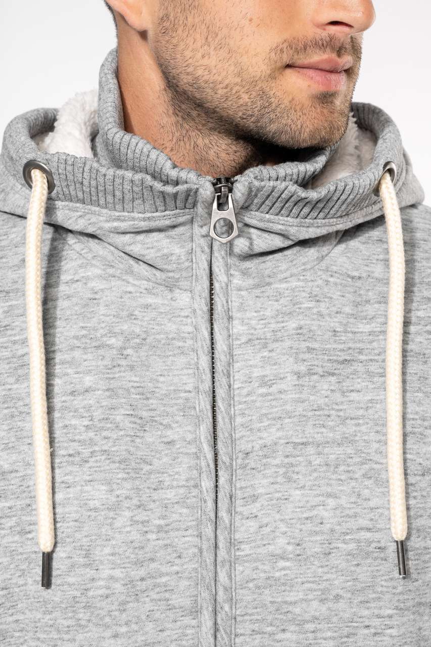 KV2312 - VINTAGE SHERPA-LINED FLEECE JACKET