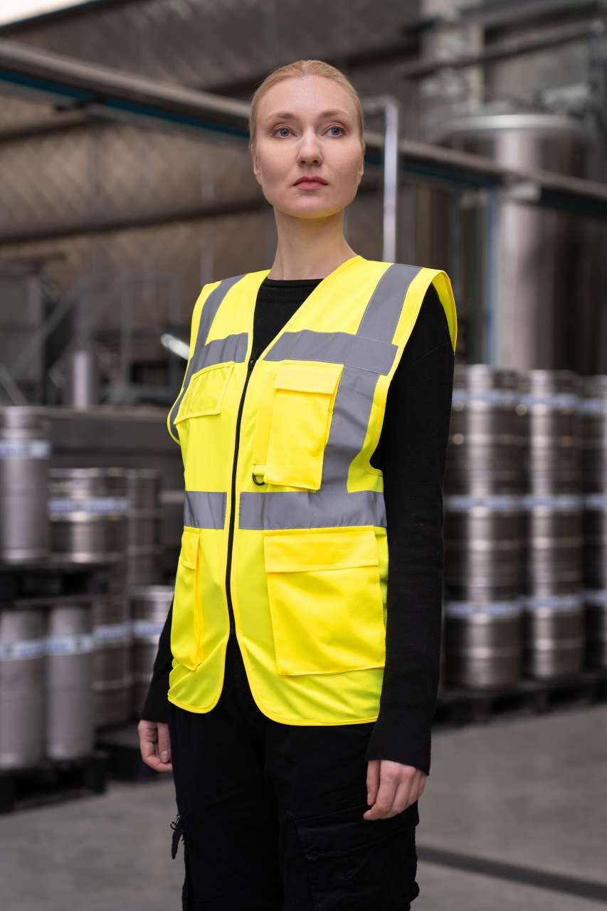 KXCMF - COMFORT EXECUTIVE SAFETY VEST "HAMBURG" - MULTIFUNCTIONAL WITH POCKETS