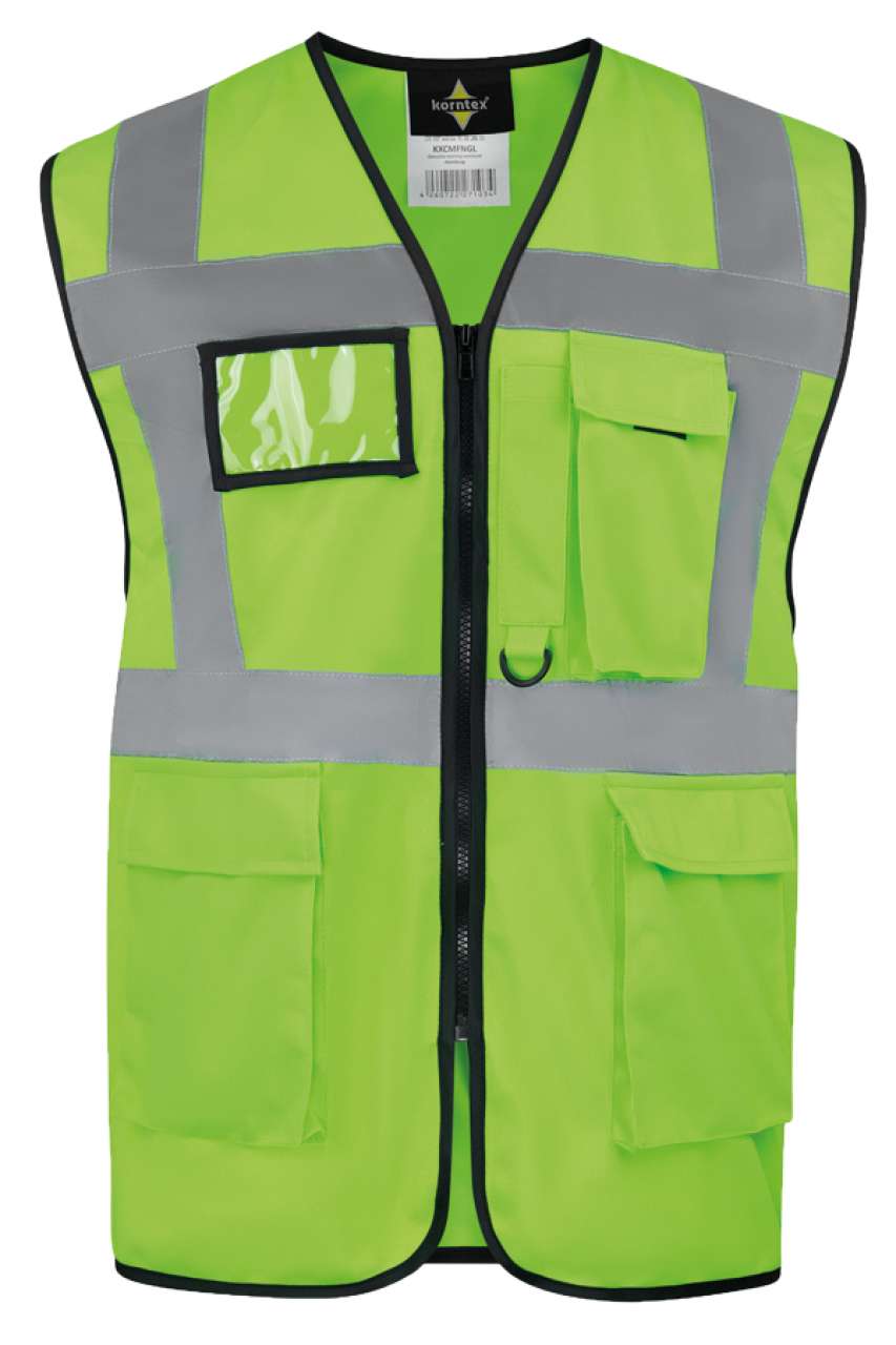 KXCMF - COMFORT EXECUTIVE SAFETY VEST "HAMBURG" - MULTIFUNCTIONAL WITH POCKETS