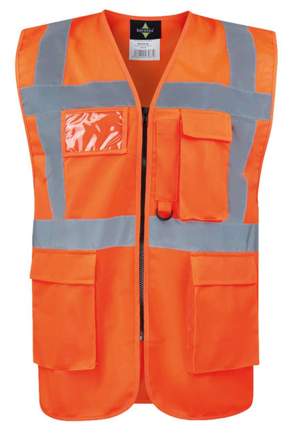 KXCMF - COMFORT EXECUTIVE SAFETY VEST "HAMBURG" - MULTIFUNCTIONAL WITH POCKETS