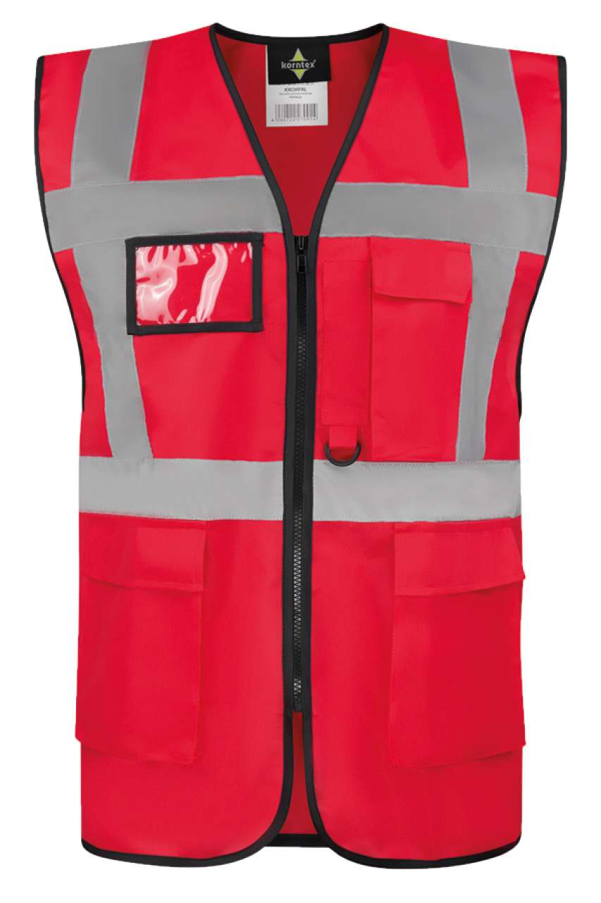 KXCMF - COMFORT EXECUTIVE SAFETY VEST "HAMBURG" - MULTIFUNCTIONAL WITH POCKETS