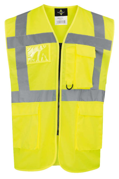KXCMF - COMFORT EXECUTIVE SAFETY VEST "HAMBURG" - MULTIFUNCTIONAL WITH POCKETS