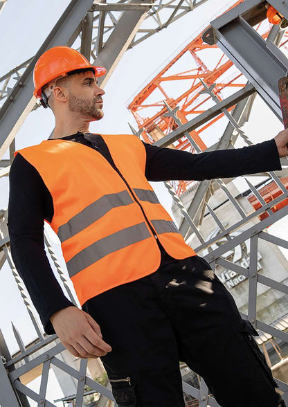 KXRX217 - SAFETY VEST WITH ZIPPER "COLOGNE"